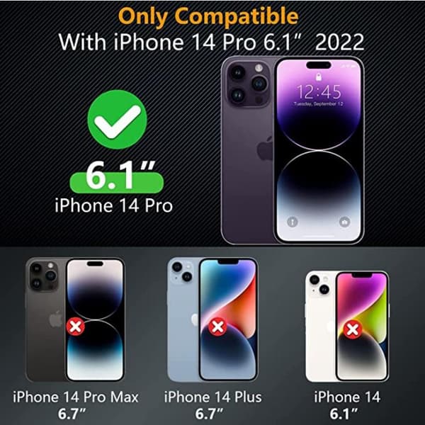 [2-PACK] Privacy iPhone 14 Pro Max skjermbeskytter