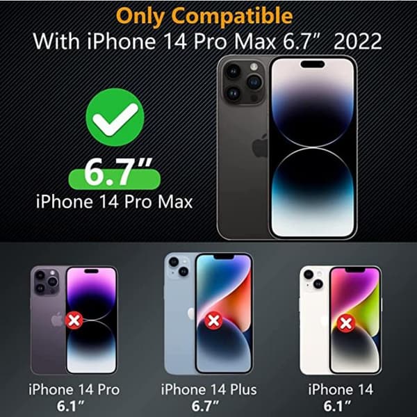 [2-PACK] Privacy iPhone 14 Pro Max skjermbeskytter