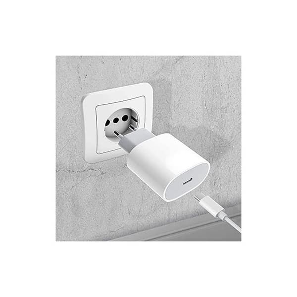 Komplett 20W USB-C høyhastighetslader med USB-C-kabel