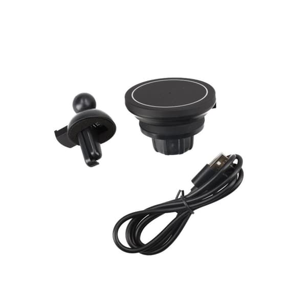 Trådlös Billaddare 15W Magnetisk - Svart