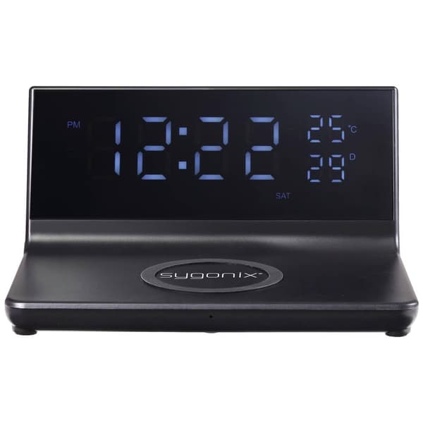 Sygonix Laddningstation Alarm Clock with Wireless Charger SY-5459860