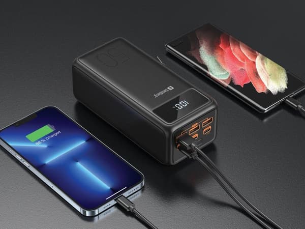 Sandberg Active - Virtapankki - 50 000 mAh - 185 Wh - 5 A - 3 lähtöporttia (USB) - kaapelissa: USB, USB-C (420-75)