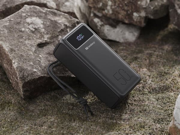 Sandberg Active - Virtapankki - 50 000 mAh - 185 Wh - 5 A - 3 lähtöporttia (USB) - kaapelissa: USB, USB-C (420-75)