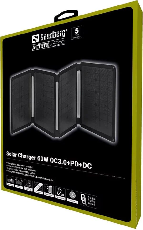 Sandberg 420-80 Solpanel 60 W Monokristallint kisel (420-80)