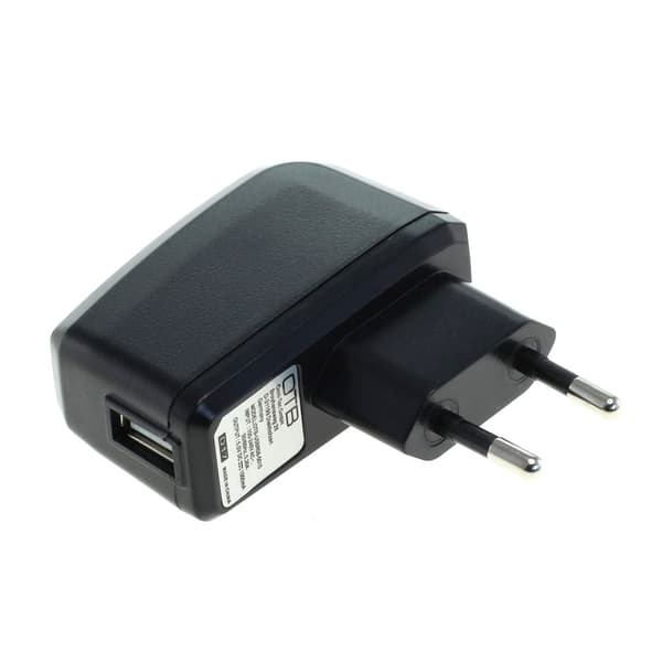Väggladdare med 1xUSB 5V 1A