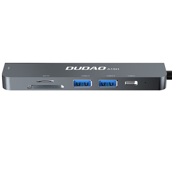 Dudao Multifunktionell USB-C Hub 6-i-1 med HDMI/USB 3.0 och PD 60W