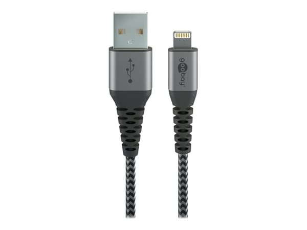 Goobay Kabel – USB-A till Lightning – 1m – Svart