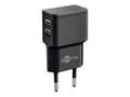 Miniatyrbild 3 av 8: Goobay Strömadapter 12W Europlug – Svart