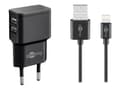 Miniatyrbild 4 av 8: Goobay Strömadapter 12W Europlug – Svart