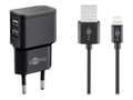 Miniatyrbild 2 av 8: Goobay Strömadapter 12W Europlug – Svart