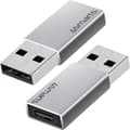 Pikkukuva 1 / 4: 4smarts passiivinen sovitin USB-A 3.0 - USB-C, 2 kappaletta (540275)
