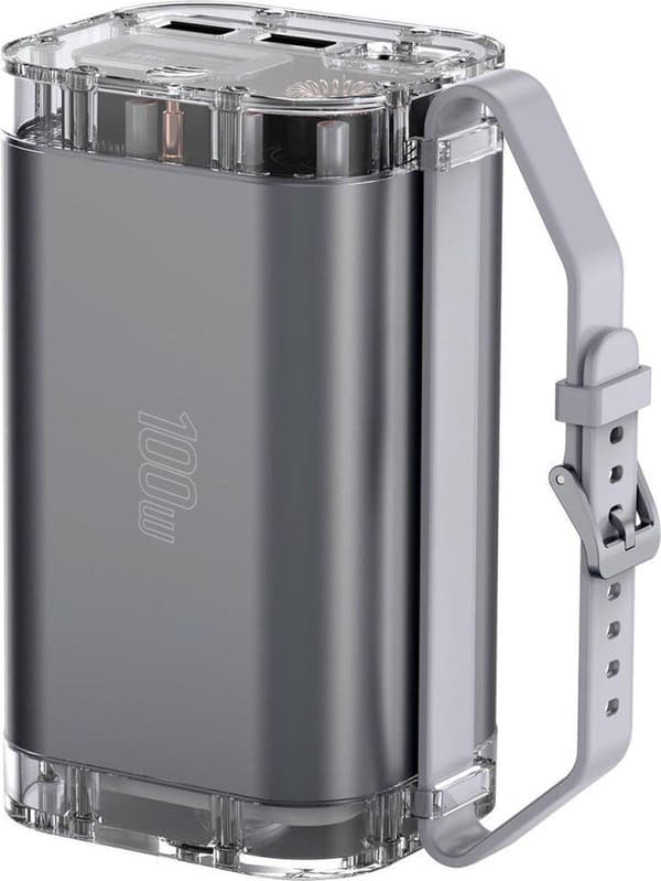 4smarts 540100 Powerbank Lithium Polymer (LiPo) 40000 mAh Grå (540100) Grå