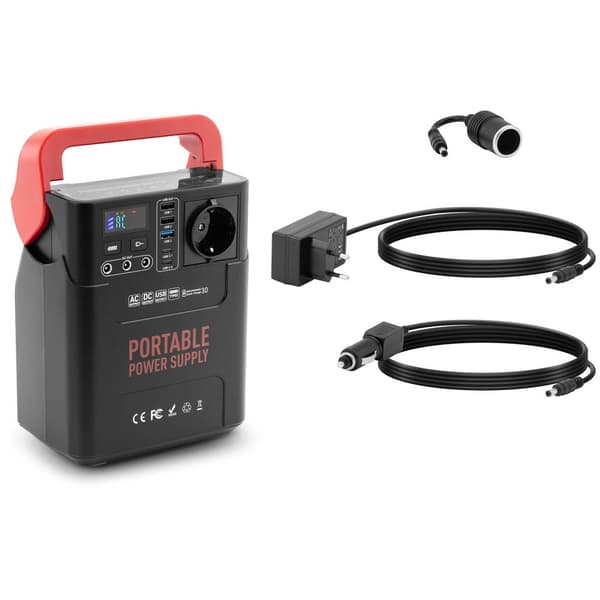 MSW Powerstation - 3 x USB - Snabbladdning 18 W - 2 x USB C - 3 x DC - AC 100 - 240 V, 150 W