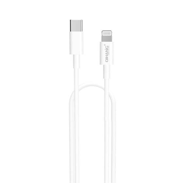 Quick Charge Wall Charge 20W + Lightning Kabel 2 Meter Hvid