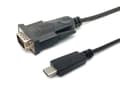 Miniatyrbillede 1 af 7: Udstyr - Kabel USB / seriel - 24 ben USB-C (M) til DB-9 (M) - 1,5 m - understøtter RS-232 seriel interface - Sort (133392)