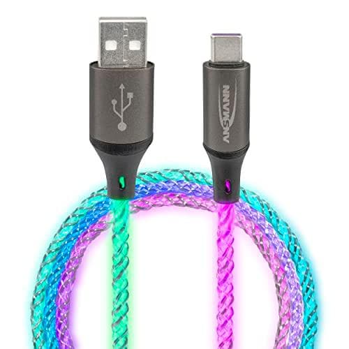 Ansmann USB-A / USB-C kabel med LED-belysning 100cm 1700-0158 (1700-0158)