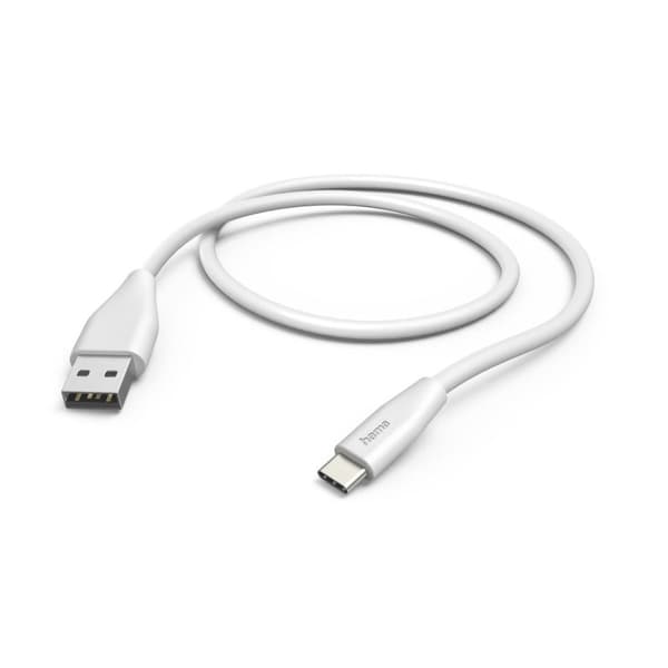 Hama 00125101 USB-kabel 1,5 m USB 2.0 USB A USB C vit (00125101)