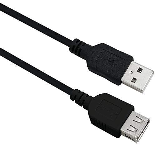 Helos - USB-förlängningskabel - USB (M) till USB (W) - USB 2.0 - 3 m - Svart