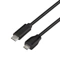 Miniatyrbild 1 av 4: LogiLink USB 2.0-kabel, C/M till Micro-USB/M 0,5 m svart (CU0196)