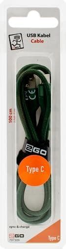 2GO 797309 USB-kabel 1 m USB B USB C Grøn (797309)