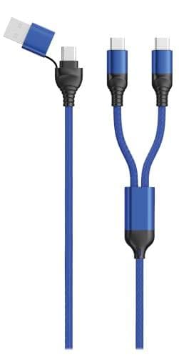 2GO 797366 USB-kabel 1,2 m USB A/USB C 2 x USB C Sort - Blå (797366)