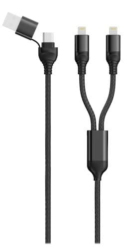 2GO 797365 USB-kabel 1,2 m USB A/USB C 2 x USB C Svart (797365)