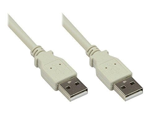 Bra anslutningar - USB-anslutningskabel - USB 2.0 typ A (M) -> USB 2.0 typ A (M) - 5,0 m - vit (2212-AA5)