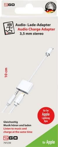 2GO 797239 - 0,1 m - Lyn - Lyn + 3,5 mm - Han - Hun - Hvid (797239)