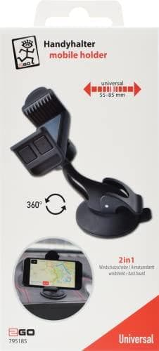 2GO 795185 Hållare Passiv Hållare Mobiltelefon/Smartphone - Navigator Svart (795185)