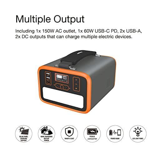 Energizer PPS240W2 bærbar kraftstation lithiumjernfosfat (LiFePO4) 72000 mAh 150 W 3,5 kg (10196)