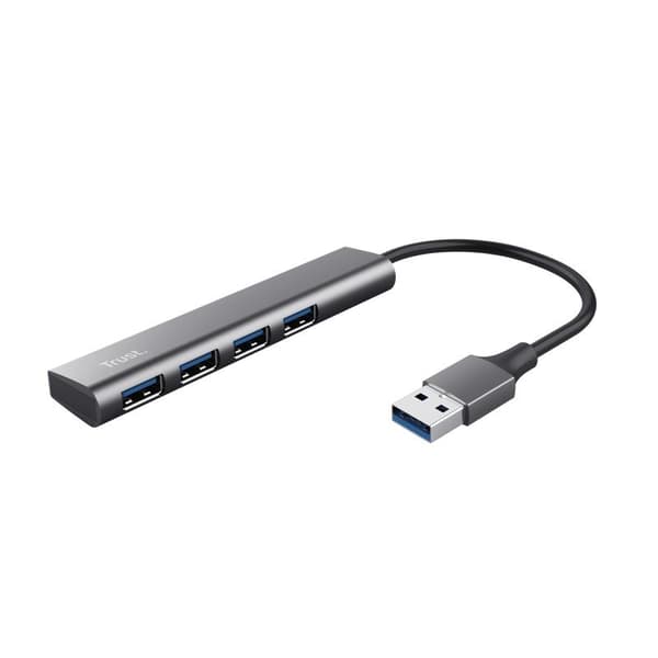 Trust Halyx USB 3.2 Gen 1 (3.1 Gen 1) Type-A 5 Mbit/s Sort - Grå (24947)