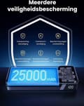 Miniatyrbillede 2 af 6: UGREEN 25000 mAh Powerbank 145W tovejs hurtig opladning (90597A)