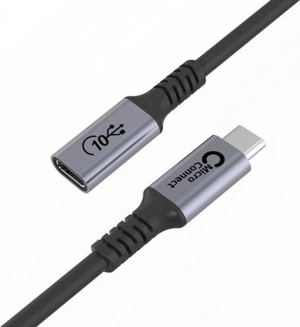 MicroConnect Premium - USB-förlängningskabel - 24-polig USB-C (M) till 24-stift USB-C (W) - USB 3.2 Gen 2x2 5 A - 2.0m - inomhus, stöder 4K 60 Hz (384