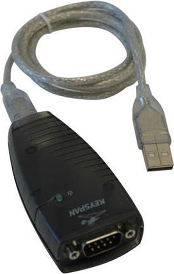 Tripp Lite USA-19HS Keyspan USB til seriel adapter - USB-A han til DB9 RS232 han - 3 fod - TAA (USA-19HS) Sort