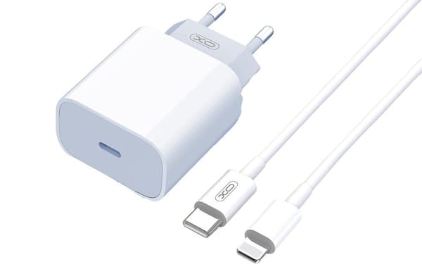 20W iphone snabbladdare +  Kabel Vit