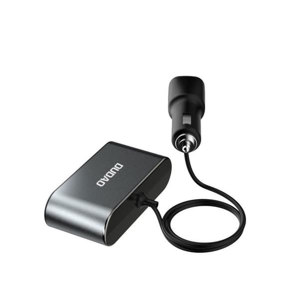 Dudao 1-3 -jakaja tupakansytyttimeen 2xUSB:llä