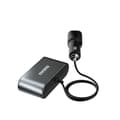Miniatyrbillede 2 af 2: Dudao 1 til 3 Splitter til biloplader med 2xUSB