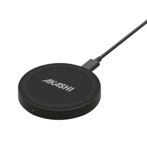 Qi Trådlös Laddare 10W Power Snabbladdning Kompakt Design Akashi Svart