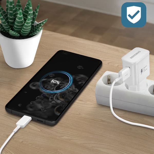 USB-laddare 15W Snabbladdning Original Vit
