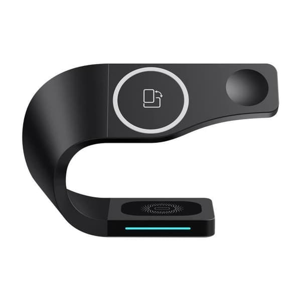 Laddstation - AVIZAR - MagSafe 3 i 1 - Trådlös laddning iPhone - Ställ för Apple Watch - Ladda AirPods