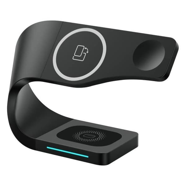 Laddstation - AVIZAR - MagSafe 3 i 1 - Trådlös laddning iPhone - Ställ för Apple Watch - Ladda AirPods