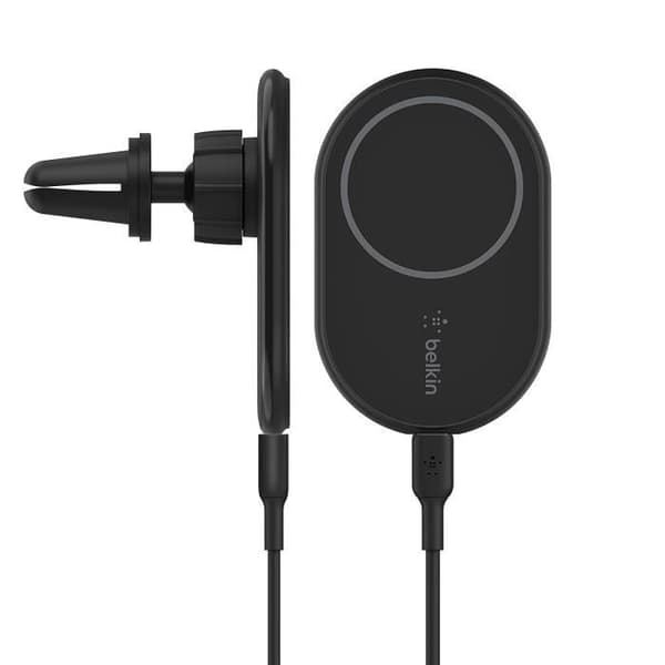 MagSafe Bil-laddare - Belkin - 10W - Ventilationsgaller Montering - Kompatibel med iPhone - USB-C Inkluderad