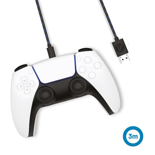 Stealth SP-C10 V 3m Twin Play & Charge Cables for PS5