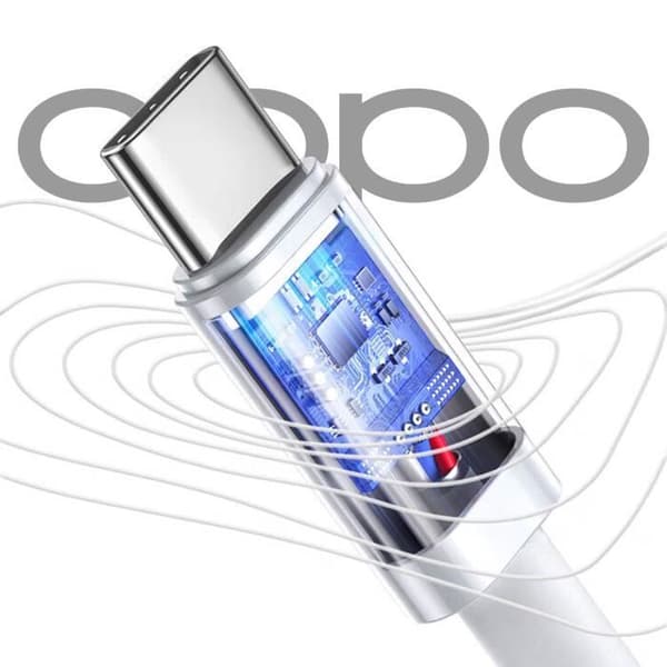 Oppo USB SuperVOOC 65W laddare + USB till USB-C kabel modell VCA7GAEH
