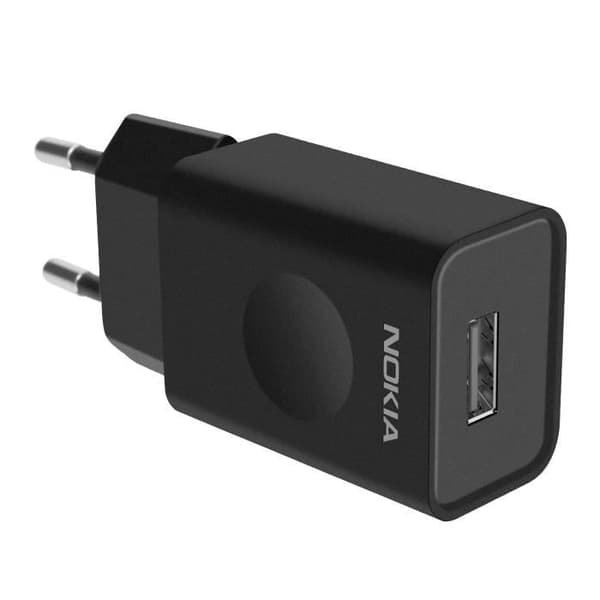 Officiell Nokia CH-35E 5W USB Väggladdare Snabbladdning Kompakt Design Svart