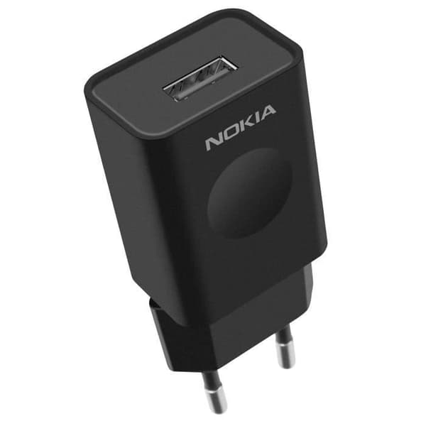 Officiell Nokia CH-35E 5W USB Väggladdare Snabbladdning Kompakt Design Svart
