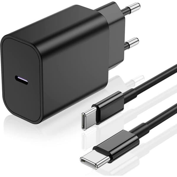 25W USB C snabbladdare PD strömförsörjning med typ C snabbladdningskabel för Samsung Galaxy S22+-S22 Plus-Ultra-S[1725]