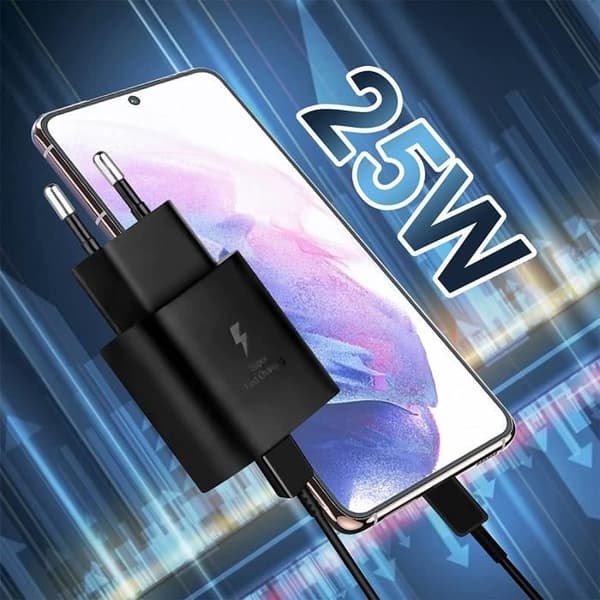 25W USB C snabbladdare, typ C ultrasnabbladdare med 1,5 m USB C till C Android laddningskabel för Samsung A34