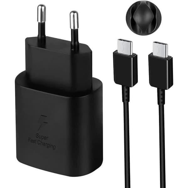 25W USB C snabbladdare, typ C ultrasnabbladdare med 1,5 m USB C till C Android laddningskabel för Samsung A34