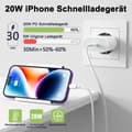 Miniatyrbild 2 av 4: 20W iPhone snabbladdare, snabbladdare för iPhone med 1M PD USB C iPhone laddare, iPhone laddare med [40]